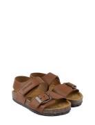 Bio? Velcro Sandal Shoes Summer Shoes Sandals Brown Pom Pom