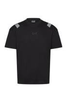 T-Shirt Tops T-shirts Short-sleeved Black EA7