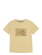 T-Shirt Ss Tops T-shirts Short-sleeved Khaki Green Minymo
