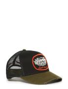 Mesh Trucker Cap Accessories Headwear Caps Khaki Green Superdry