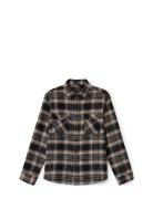 Bowery Flannel Tops Shirts Casual Black Brixton