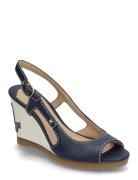 Roni Nappa Leather Sandal Korolliset Sandaalit Navy Lauren Ralph Laure...