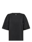 Sc-Loraine Tops T-shirts & Tops Short-sleeved Black Soyaconcept