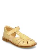 Sandals - Flat - Closed Toe Shoes Summer Shoes Sandals Yellow ANGULUS