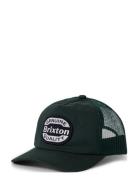 Keaton Mp Trucker Hat Accessories Headwear Caps Green Brixton