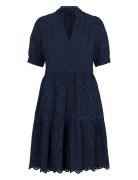 Yasholi Ss Dress S. Noos Lyhyt Mekko Navy YAS