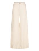 Ninnespw Pa Bottoms Trousers Wide Leg Cream Part Two