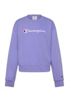 Crewneck Sweatshirt Tops Sweat-shirts & Hoodies Sweat-shirts Purple Ch...