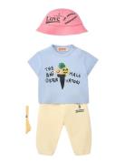 Pangolin Baby T-Shirt Soft Blue Tops T-shirts Short-sleeved Blue THE A...