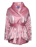 Vivicras Jacket Vuorillinen Takki Topattu Takki Pink Cras