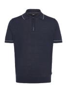 H-Jiovanotto Tops Polos Short-sleeved Navy BOSS