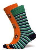 Polo Bear Trouser Sock 2-Pack Sukat Orange Polo Ralph Lauren
