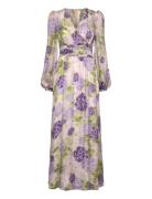 Cupro Tieband Gown Maksimekko Juhlamekko Purple By Ti Mo