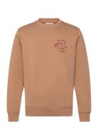 Regular Fit Left Chest Logo Sweatshirt Tops Sweat-shirts & Hoodies Swe...
