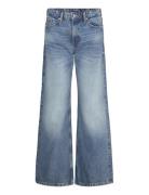 Paz Mid Wide Jeans Bottoms Jeans Wide Blue Monki