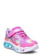 Girls Flutter Heart Lights Matalavartiset Sneakerit Tennarit Pink Skec...