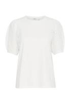 Bysummer Puff Sleeve Tee - Tops T-shirts & Tops Short-sleeved White B....