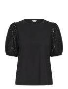 Bysummer Puff Sleeve Tee - Tops T-shirts & Tops Short-sleeved Black B....