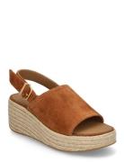Platfforms Espadrille Suede Wedge B/Strap Sandals Kiilakorkokengät Bro...