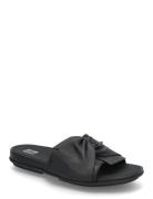 Gracie Soft-Twist Leather Slides Aamutossut Tohvelit Black FitFlop