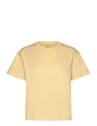 Boxy T-Shirt Sport T-shirts & Tops Short-sleeved Yellow Aim´n