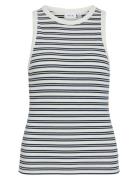 Visola S/L Tank Top - Noos Tops T-shirts & Tops Sleeveless Navy Vila