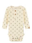 Nbngavo Emo Ls Slim Body Lil Bodies Long-sleeved Cream Lil'Atelier