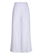 Aprilia Linen Trousers Bottoms Trousers Wide Leg Blue Twist & Tango
