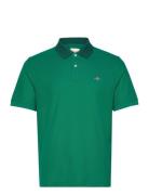 Tipping Detail Polo Tops Polos Short-sleeved Green GANT