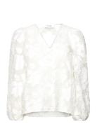 Lr-Kisser Tops Blouses Long-sleeved White Levete Room