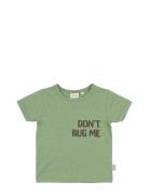 T-Shirt S/S Motif Tops T-shirts Short-sleeved Green Petit Piao