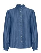 Bykosmo Shirt - Tops Shirts Long-sleeved Navy B.young