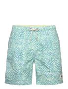 Mini-Printed Mid-Length Swimshort Uimashortsit Blue Scotch & Soda