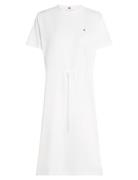 Hilfiger Tee Dress Polvipituinen Mekko White Tommy Hilfiger