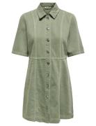 Onlsilla 2/4 Short Button Dress Cc Pnt Lyhyt Mekko Green ONLY