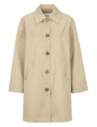 Verona Car Coat Ohut Pitkä Takki Beige Newhouse