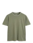 Sunfaded Ss T-Shirt Tops T-shirts Short-sleeved Khaki Green GANT