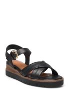 Women Sandals Matalapohjaiset Sandaalit Black Tamaris