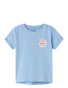 Nmfvix Ss Top Tops T-shirts Short-sleeved Blue Name It