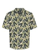 Onswayne Life Aop Ss Viscose Shirt Noos Tops Shirts Short-sleeved Gree...