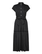 Taormina Dress Polvipituinen Mekko Black Balmuir