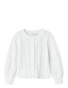 Nmfhannah Ls Knit Card Tops Knitwear Cardigans White Name It