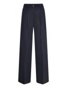 Taualy-W Bottoms Trousers Wide Leg Navy BOSS