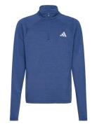 J Gt Pz Zip Ls Tops T-shirts Long-sleeved T-shirts Blue Adidas Sportsw...