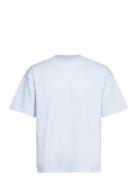 Great Boxy T-Shirt Tops T-shirts Short-sleeved Blue Weekday