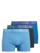 Jacpete Solid Trunks 3 Pack Bokserit Blue Jack & J S