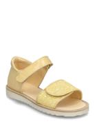 Sandals - Flat Shoes Summer Shoes Sandals Yellow ANGULUS