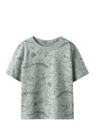 Nmmvalther Ss Nreg Top Tops T-shirts Short-sleeved Green Name It