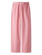 Nlfhelles Poplin Wide Pant Bottoms Trousers Pink LMTD