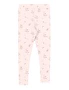Classic Print Rib Leggings Bottoms Leggings Pink Gugguu